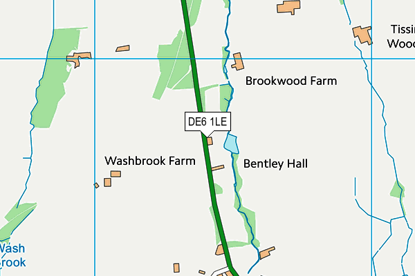 DE6 1LE map - OS VectorMap District (Ordnance Survey)