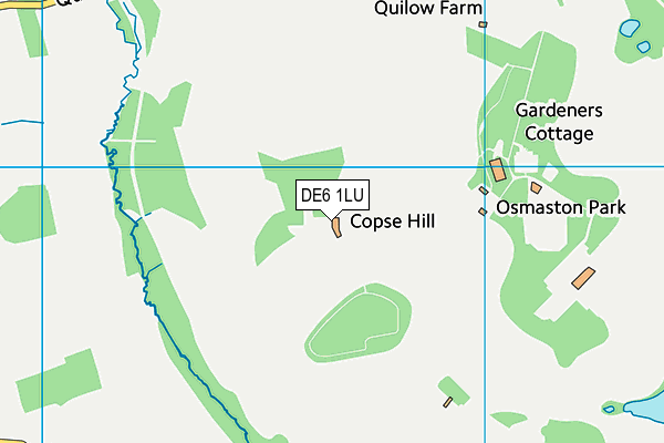 DE6 1LU map - OS VectorMap District (Ordnance Survey)