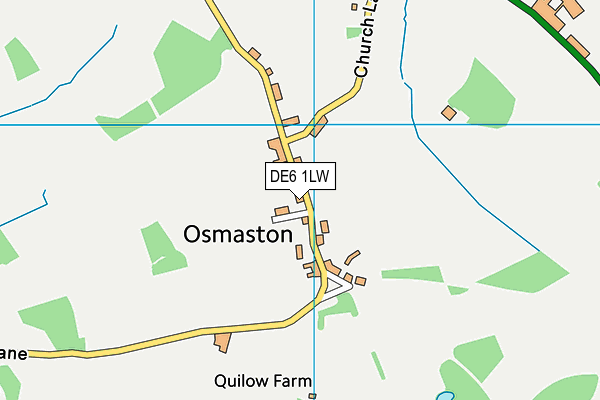 Osmaston Polo Field map (DE6 1LW) - OS VectorMap District (Ordnance Survey)