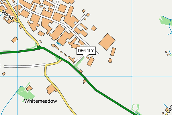 DE6 1LY map - OS VectorMap District (Ordnance Survey)