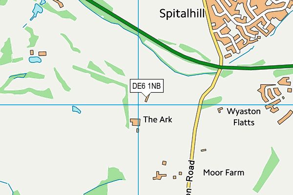 Ashbourne Golf Club map (DE6 1NB) - OS VectorMap District (Ordnance Survey)