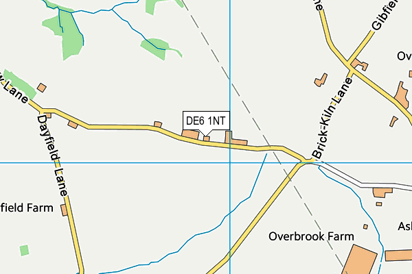 DE6 1NT map - OS VectorMap District (Ordnance Survey)