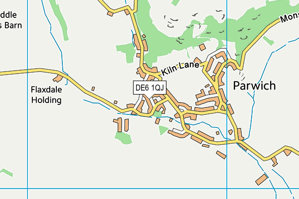 DE6 1QJ map - OS VectorMap District (Ordnance Survey)