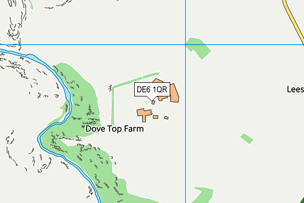 DE6 1QR map - OS VectorMap District (Ordnance Survey)