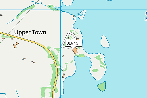 DE6 1ST map - OS VectorMap District (Ordnance Survey)