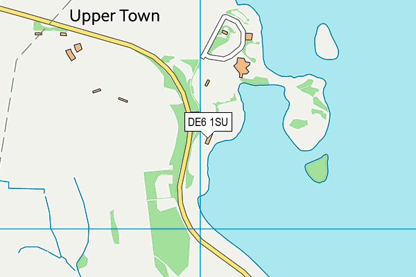 DE6 1SU map - OS VectorMap District (Ordnance Survey)