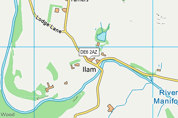 Ilam CofE (VA) Primary School map (DE6 2AZ) - OS VectorMap District (Ordnance Survey)