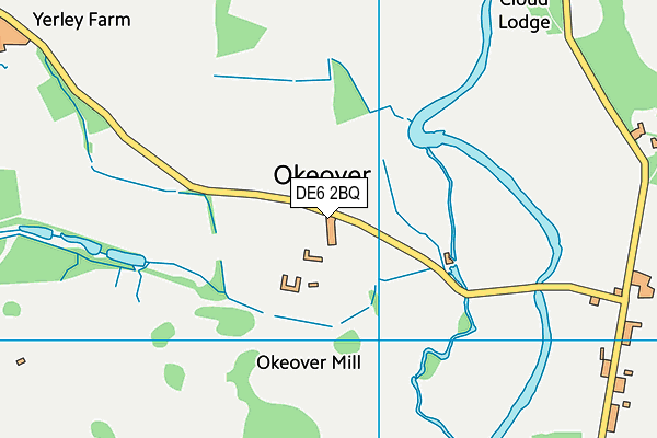DE6 2BQ map - OS VectorMap District (Ordnance Survey)