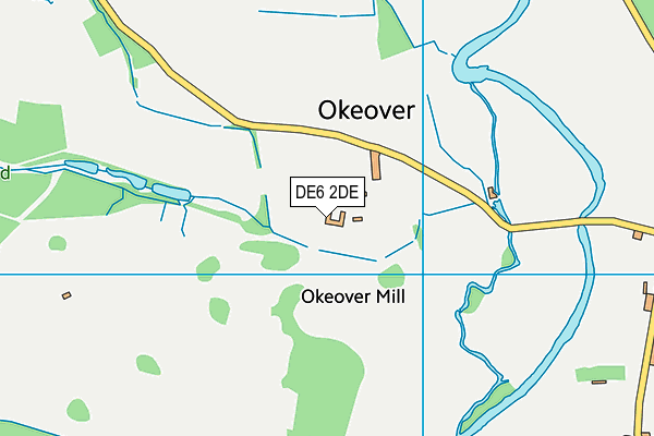 DE6 2DE map - OS VectorMap District (Ordnance Survey)