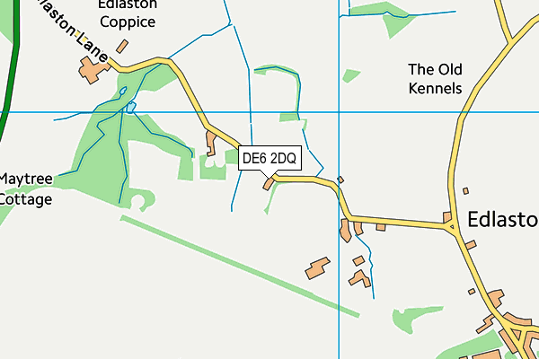DE6 2DQ map - OS VectorMap District (Ordnance Survey)