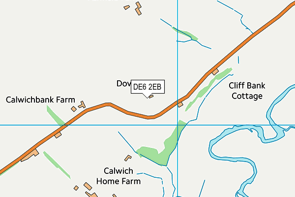 DE6 2EB map - OS VectorMap District (Ordnance Survey)