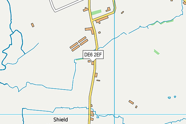 DE6 2EF map - OS VectorMap District (Ordnance Survey)