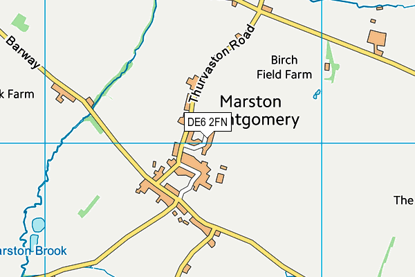 DE6 2FN map - OS VectorMap District (Ordnance Survey)