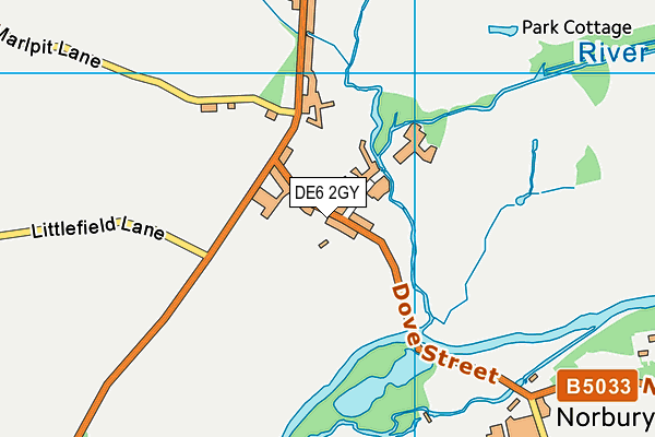 DE6 2GY map - OS VectorMap District (Ordnance Survey)