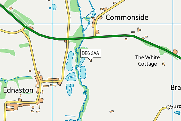 DE6 3AA map - OS VectorMap District (Ordnance Survey)