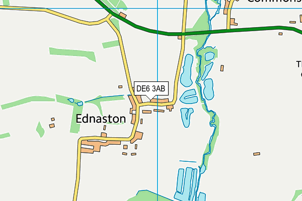 DE6 3AB map - OS VectorMap District (Ordnance Survey)