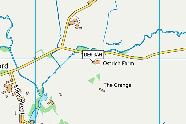DE6 3AH map - OS VectorMap District (Ordnance Survey)