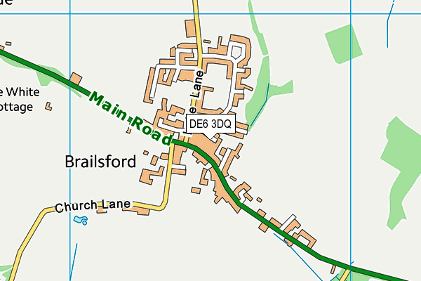 DE6 3DQ map - OS VectorMap District (Ordnance Survey)