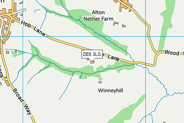 DE6 3LG map - OS VectorMap District (Ordnance Survey)