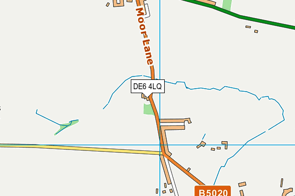 DE6 4LQ map - OS VectorMap District (Ordnance Survey)