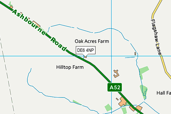 DE6 4NP map - OS VectorMap District (Ordnance Survey)