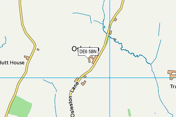 DE6 5BN map - OS VectorMap District (Ordnance Survey)