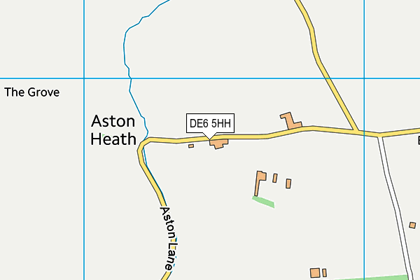 DE6 5HH map - OS VectorMap District (Ordnance Survey)