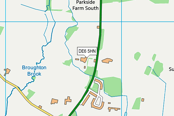DE6 5HN map - OS VectorMap District (Ordnance Survey)