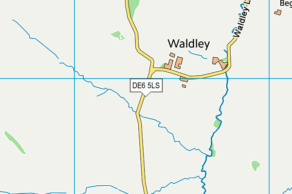 DE6 5LS map - OS VectorMap District (Ordnance Survey)
