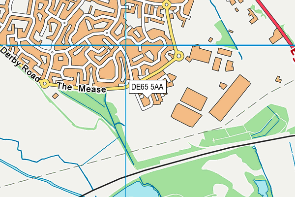 DE65 5AA map - OS VectorMap District (Ordnance Survey)