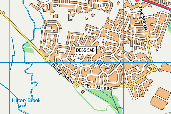 DE65 5AB map - OS VectorMap District (Ordnance Survey)