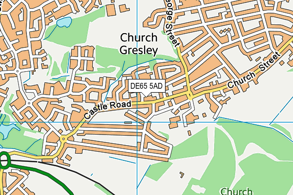 DE65 5AD map - OS VectorMap District (Ordnance Survey)