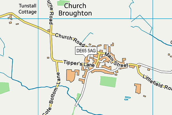 DE65 5AG map - OS VectorMap District (Ordnance Survey)