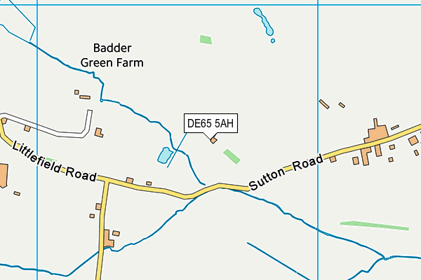 DE65 5AH map - OS VectorMap District (Ordnance Survey)