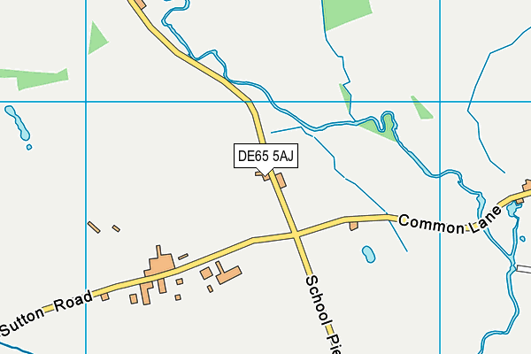 DE65 5AJ map - OS VectorMap District (Ordnance Survey)