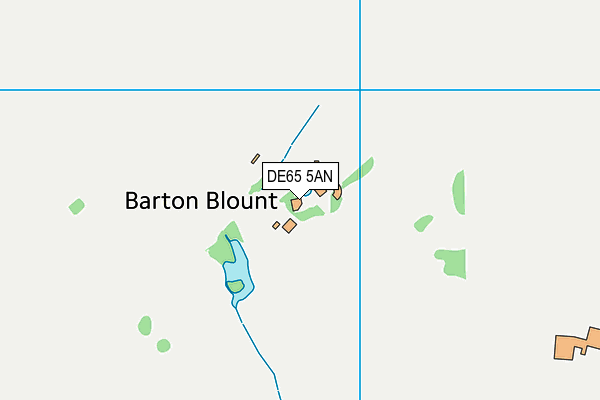 DE65 5AN map - OS VectorMap District (Ordnance Survey)