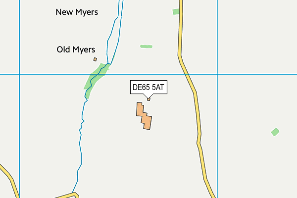 DE65 5AT map - OS VectorMap District (Ordnance Survey)