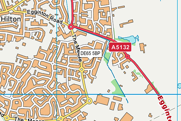 DE65 5BP map - OS VectorMap District (Ordnance Survey)