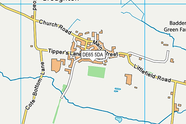 DE65 5DA map - OS VectorMap District (Ordnance Survey)
