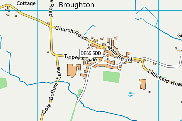 DE65 5DD map - OS VectorMap District (Ordnance Survey)