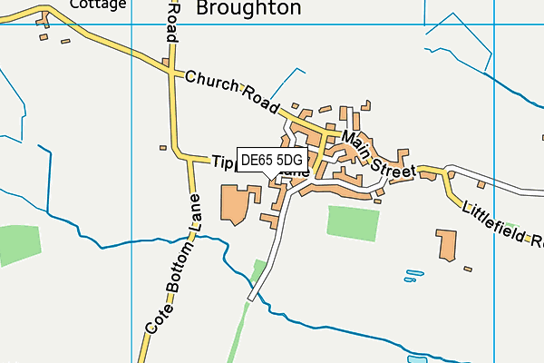 DE65 5DG map - OS VectorMap District (Ordnance Survey)