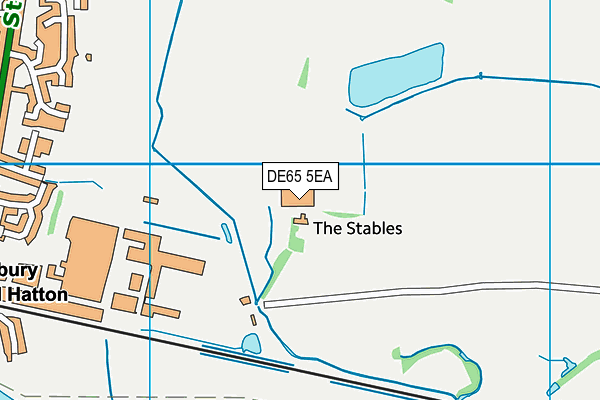 DE65 5EA map - OS VectorMap District (Ordnance Survey)