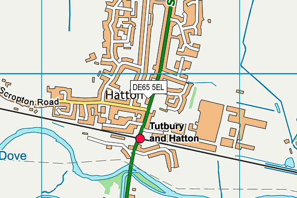 Map of HATTON BUTCHERS LTD at district scale