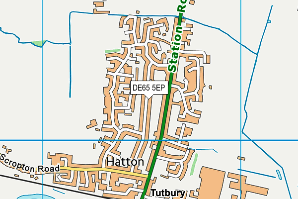 DE65 5EP map - OS VectorMap District (Ordnance Survey)