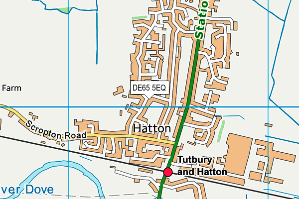 Heath Fields Primary School map (DE65 5EQ) - OS VectorMap District (Ordnance Survey)