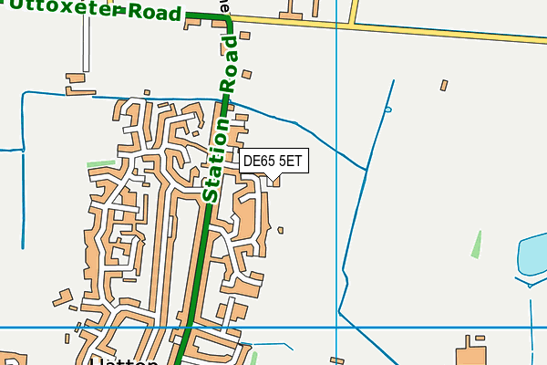 DE65 5ET map - OS VectorMap District (Ordnance Survey)