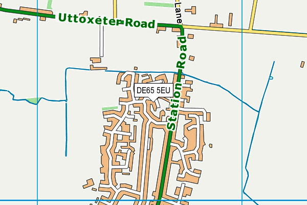 DE65 5EU map - OS VectorMap District (Ordnance Survey)