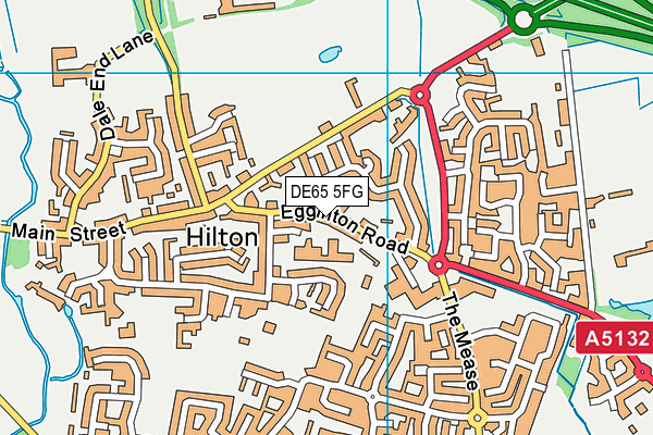DE65 5FG map - OS VectorMap District (Ordnance Survey)