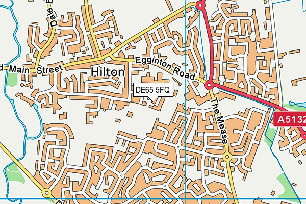 DE65 5FQ map - OS VectorMap District (Ordnance Survey)