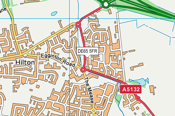 DE65 5FR map - OS VectorMap District (Ordnance Survey)